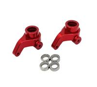 Accesorio Modelos RC para Mjx 10303 10304 1/10 Actualización Metal Control Remoto Coche Dirección Delantera Copa Rodamiento Decorativo Repuesto Modelos(Red)