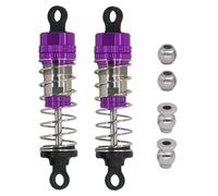Accesorio Modelos RC para MJX 14210 H14BM 16208 16209 16210 H16BM Amortiguador Sumergido En Aceite Metal Piezas De Mejora RC Monster Truck(Purple,80mm)