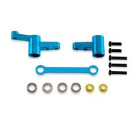 Accesorio Modelos RC Para MJX Para Hyper Go 14209 14210 H14BM 1/14 Conjunto De Dirección De Metal Con Rodamientos RC Piezas De Mejora De Coche Accesorios(Blue)