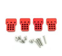Accesorio Modelos RC Para MN D90 D91 Para MN99S 1/12 RC Coche Metal Ajustable Soporte Amortiguador Extensor Kit RC Piezas De Coche Accesorios Modificados(Red)