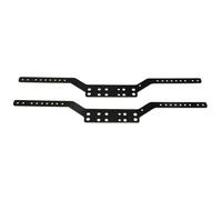Accesorio Modelos RC para MN para MN78 para MN168 Modelo Metal Aleación Aluminio Haz Coche Control Remoto Actualización Mantener Piezas Reparación(Black)