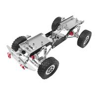 Accesorio Modelos RC para MN para MN99s para MN98 Modelo 1/12 Chasis Estructura Metálica Completa Segunda Generación Escalada Accesorios Coche Control Remoto(Silver)