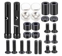 Accesorio Modelos RC para Sakura D5S D5 D5Mr para Yokomo Yd2 Yd-2 1/10 RC Mejora Coche Piezas Aleación Aluminio Columna Carcasa Coche Decorativa(Black,Short)