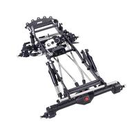 Accesorio Modelos RC para Scx10 para Capra 1/10 Kit Chasis para LCG Fibra Carbono con Soporte Deslizante Delrin Deslizadores Roca Piezas Mejora Oruga RC(Chassis Kit B)