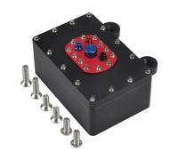 Accesorio Modelos RC para Scx10 para Capra Rr10 Vs4-10 para Phoenix para Trx4 para Trx6 Tf2 D90 Cc01 1/10 Caja Receptora Aluminio Combustible para Tanque RC(Black)