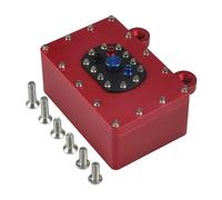 Accesorio Modelos RC para Scx10 para Capra Rr10 Vs4-10 para Phoenix para Trx4 para Trx6 Tf2 D90 Cc01 1/10 Caja Receptora Aluminio Combustible para Tanque RC(Red)