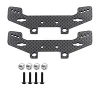 Accesorio Modelos RC para Tamiya para TT02 TT02R Torre De Choque Fibra Carbono Delantera Y Trasera Universal Larga Duración RC Pieza Actualización Coche(Type1)