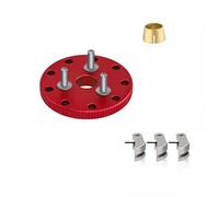 Accesorio Modelos RC para TRAXXAS para Nitro para Slash para Rustler T-maxx 4142 4146 3281 Volante De Metal Embrague Campana Conjunto RC Mejora De Coche Accesorios De Piezas(Red)