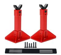 Accesorio Modelos RC para TRAXXAS para TRX-4 SCX-10 1/10 Universal Metal Hi-Lift Jack Stand Set RC Crawler Mejora Piezas Reparación Modelos(Red)