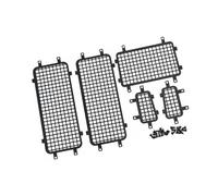 Accesorio Modelos RC para Traxxas para TRX4M para Racing 1/18 Coche Trepador Control Remoto Piezas Mejora Ventana Acero Inoxidable Malla Protectora Accesorios Red