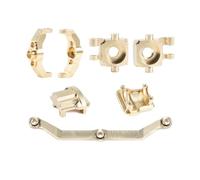 Accesorio Modelos RC para Trx4m 1/18 Bloques Enlace Dirección Peso Latón Cubierta Diferencial Rueda Giratoria RC Crawler Piezas Mejora Modelos Repuesto Decorativos(5Set)