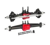 Accesorio Modelos RC para Trx4m para Bronco para Defender K10 1/18 Juego De Ejes Delanteros Y Traseros Metal RC Orugas Chasis Coche Piezas Mejora(Black)