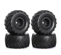 Accesorio Modelos RC para TRX4M para FMS para FCX24 para Axial para SCX24 AX24 1/18 4 Uds 52mm 1,0 "Juego Neumáticos Llanta Rueda Camión Monstruo Piezas Coche Trepador Control Remoto(Black)