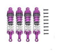 Accesorio Modelos RC para WLtoys 124008 124010 1/12 144001 144016 1/14 Amortiguador Hidráulico De Metal Amortiguadores Llenos Aceite Piezas Mejora Coche RC(Purple)