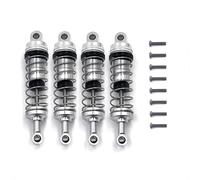 Accesorio Modelos RC para WLtoys 124008 124010 1/12 144001 144016 1/14 Amortiguador Hidráulico De Metal Amortiguadores Llenos Aceite Piezas Mejora Coche RC(Silver)
