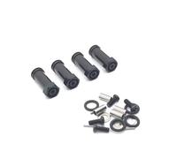 Accesorio Modelos RC Para Wltoys 12423 12428 12427 12429 Para Feiyue FY01 FY02 FY03 FY08 1/12 4 Uds RC Car 30mm Adaptador Para Cubo Hexagonal De Rueda Extendida Piezas De Mejora(Black)