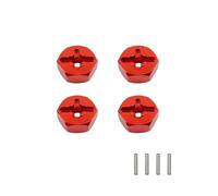 Accesorio Modelos RC para WLtoys 144001 A949 A959 A969 A979 K929 Accionamiento Hexagonal con Pines Piezas Mejora Modelos Repuesto(Red)