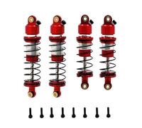 Accesorio Modelos RC para WLtoys 244016 para LOSI Micro-B 1/24 Amortiguador Aceite Delantero Y Trasero Metal RC Piezas Mejora Coche Accesorios(Red,4pcs)