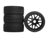 Accesorio Modelos RC Ruedas Neumáticos Carretera RC Material Especial Hexagonal 17mm para Arrma para Losi para Kyosho para Tamiya para HPI WR8 para HSP 1/8 1/7 Actualizaciones(Black)