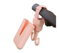 Accesorio multifuncional para cochecitos de bebé, doble gancho y soporte giratorio para teléfono para ir de compras y caminar, gancho y soporte para carro de bebé