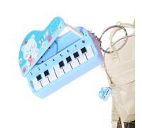 Accesorio Musical En Miniatura - Llavero De Piano, Melódico Portátil | Música Tema De Joyería Creativa, Colgante Realista De Toques En Y Negro Colgando A