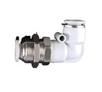 Accesorio neumático de aire PM PLM PMF for tubo OD, conexión a presión, bloqueo, unión de mamparo, codo recto, conector deflector(PLM-10mm)