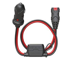 Accesorio NOCO GC003 X-Connect consistente en un cable con conector macho de 12 V para los cargadores de batería inteligentes NOCO Genius