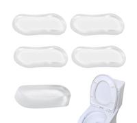 Accesorio Para Asiento De Inodoro Para Bidé - Parachoques De Tapa De Silicona Transparente, 5 Amortiguadores De Repuesto, Protectores De Asiento De Baño, Almohadillas Reductoras De Ruido | Piezas De S