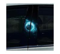 Accesorio Para Automóvil 2 Calcomanías Para El Pilar B Del Coche, Con Planetas, Galaxias Y Lunas, Pegatinas Impermeables Para El Pilar Central Del Coche.(B)