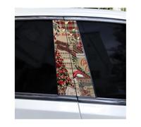 Accesorio Para Automóvil 2 Pegatinas Para El Pilar B Del Coche Póster Retro De Halloween Pegatinas De Vinilo Impermeables Y Duraderas Para El Pilar De La Puerta Del Coche(E)