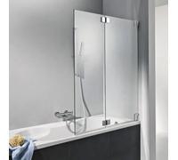 Accesorio para bañera HSK K2, 2 elementos móviles, tamaño: hasta 100,0 x 150,0 cm, tope: derecha, K2.83-R-41-120, Cabinas de ducha: Aspecto cromado: Vidrio real TwinSeal