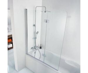 Accesorio para bañera HSK Premium Softcube de 2 piezas, tamaño: 114 x 140 cm, tope: izquierda, 6806114-L-41-120, Cabinas de ducha: Aspecto cromado: Vidrio real TwinSeal