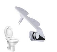 Accesorio para bidé para bidé para inodoro | Accesorio de bidé para lavado trasero con doble boquilla - Pulverizador de agua - Bidé - Bidé - Bidé - Bidé - Accesorio para inodoro - Resistente y