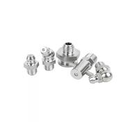Accesorio para boquilla de engrase, Juego de engrasador de acero inoxidable 304, rosca métrica M5-M16, tipos rectos y acodados(90 Degrees,M8x1mm-10mm(5pcs))