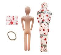 Accesorio Para Cadáver - Accesorio Inflable Para Cadáver Falso | Víctimas Muertas Espeluznantes Para La Fiesta De Halloween | Decoración Realista De Terror De Muñeca Sangrienta Para Patio, Configuraci