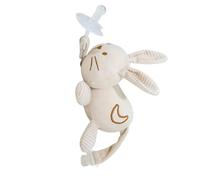 Accesorio para chupete de animales, chupete Buddy,Animal De Peluche Desmontable Y Chupete | Animal de peluche encantador, y agradable para la piel con soporte para chupete para edades de 0 6 m