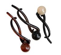 Accesorio para el cabello rizado, clip de plátano trenzado, seguro que aquí está un título del producto para listar estilo francés, juego de decoración de cuentas de 3 piezas para mujer,