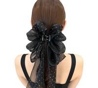 Accesorio para el cabello transpirable, horquilla suave, elegante, con lazos, pinza para el pelo para el estilo diario, oficina, escuela, ocasión, clip de resorte fuerte