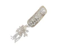Accesorio para el pelo con borlas y diseño de flores plateadas para novia de moda, cómodo de llevar para varios peinados, elegante postizo de boda