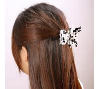 Accesorio para el pelo de mariposa de dopamina, blanco y negro, delicado y elegante, un artículo de moda, una elección perfecta para mejorar tu aspecto, con un diseño único, una opción de vanguardia