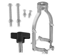 Accesorio Para Embutir - Convertidor De Taladro Para Orificios Cuadrados, Soporte De Fijación De Espiga | Adaptador De Mesa De Trabajo De Acero Resistente, Componente Profesional De Máquina De Carpint