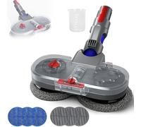 Accesorio para fregona Dyson V7/V8/V10/V11/V15, mopa eléctrica de Piso con Tanque de Agua extraíble, 8 fregonas Lavables y 1 Recipiente de Relleno, Accesorio para aspiradora para Limpiar