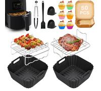 Accesorio para freidora de aire caliente, accesorio para freidora de aire caliente Philips Essential 4,1 L (HD9252, HD9200, HD9255), molde de silicona Airfryer reutilizable para freidora de aire