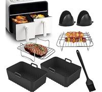 accesorio para freidora de aire caliente, accesorio para Ninja Foodi AF400EU AF300EU 7,6L-9,5L y otras freidoras de aire de doble zona | Ninja Dual Zone