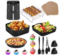 Accesorio para freidora de aire caliente COSORI Turbo Tower Pro Airfryer de 10,8 l, 2 cámaras, accesorios para COSORI Turbo Tower Double Stack, con molde de silicona, bandeja para pizza, molde para