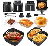 Accesorio para freidora de aire caliente para Philips Airfryer 2000 Serie 6,2L NA230, Ninja AF180EU Max Pro 6,2L, Russell Hobbs 8-8,3L, COSORI, Tefal Airfryer Molde de silicona para freidora de aire