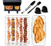 Accesorio para freidora de aire caliente Tefal Dual Easy Fry Freidora de aire caliente 5,2/3,1 L, soporte para freidora de aire, accesorios para Tefal EY9018, accesorios para freidora Cecotec 5,5/3,5