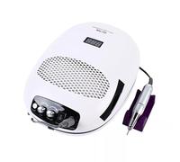 Accesorio para fresa de uñas, máquina de manicura 3 en 1, lima de uñas, juego de pedicura eléctrica, pantalla LED, mango cómodo, se puede utilizar como lámpara de manicura, aspiradora o máquina