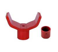 Accesorio para gato hidráulico resistente al óxido con recubrimiento en polvo, herramienta de reparación de vehículos segura para emergencias, ayuda en carretera, soporte estable del eje de elevación