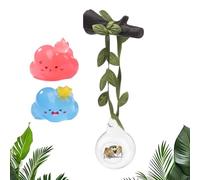 Accesorio para hábitat de araña, 20 cm, nube clara, barra de bola, estación de aterrizaje de araña saltando | Recinto para mascotas pequeñas, observación, cría, aula, aficionados, kit de aprendizaje